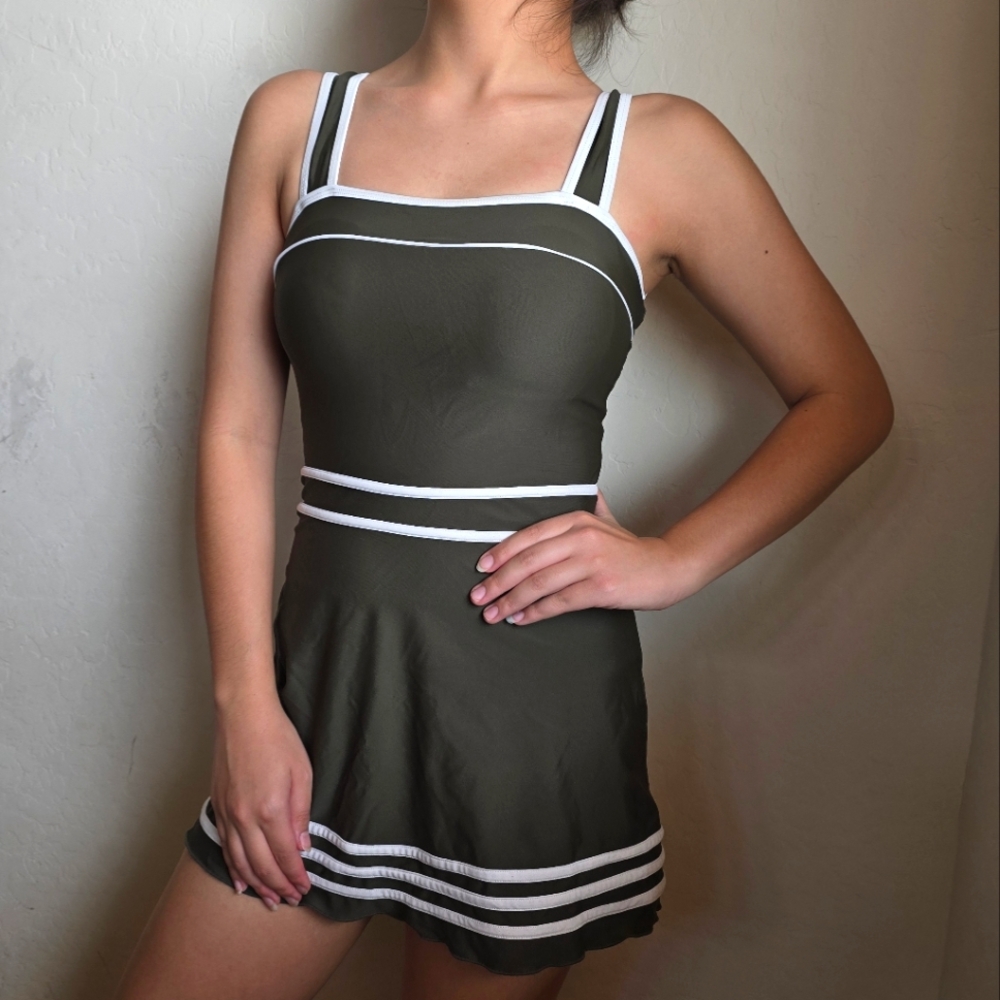 Shore Shapes Swimwear Swimsuit Bathing Suit One Piece Tummy Control Swim Dress